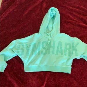 Cropped pullover hoodie